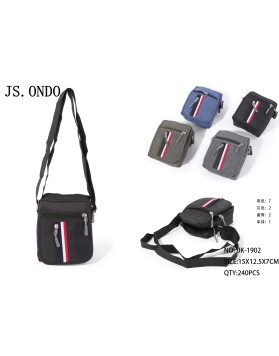 JK-1902 BANDOLERA DE HOMBRE CON CREMALLERA